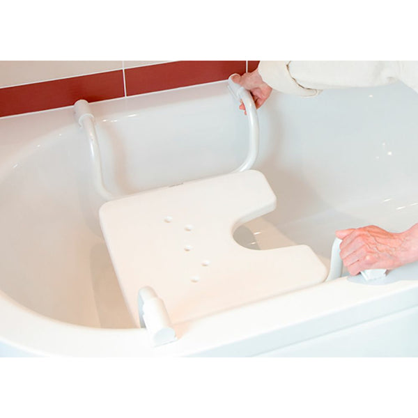 Badewannensitz ohne Lehne mit Aussparung (POS) - Sanitätshaus-Online.Shop